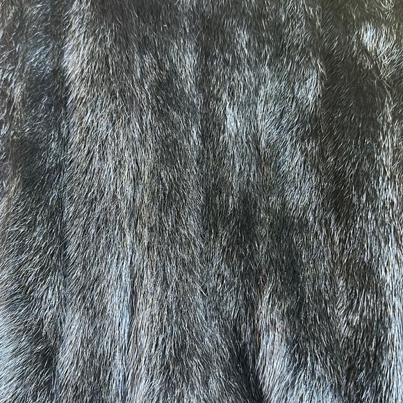 Mink long coat in black, size Small, EUC - Picture 14 of 16